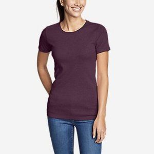 Eddie Bauer Short-Sleeve Crewneck T-Shirt Berry